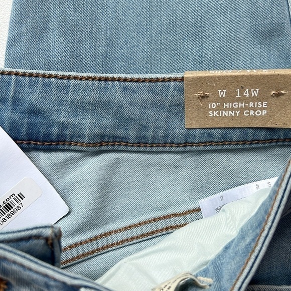 MadeWell jeans women Plus 10" High-Rise Skinny Crop in Charlemont Wash - Picture 7 of 10